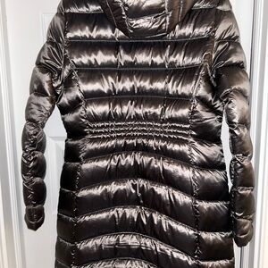 Calvin Klein Shiny Dark Gray Puffer Jacket